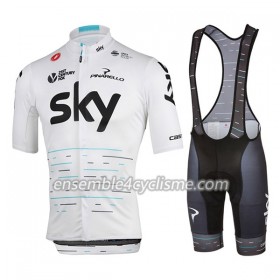 Tenue Maillot + Cuissard à Bretelles 2017 Team Sky N003